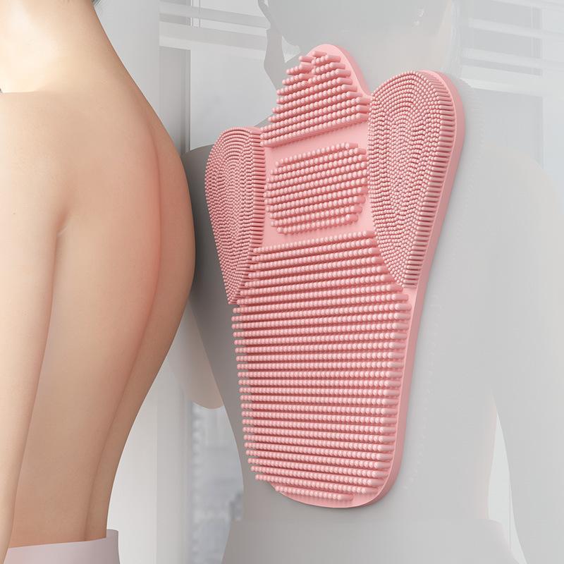 Large Multi-Functional Suction Back Scrubber Brush, Soft Bristles for Deep Massage, Comfortable Design, Ideal for Bathing and Foot Soaking