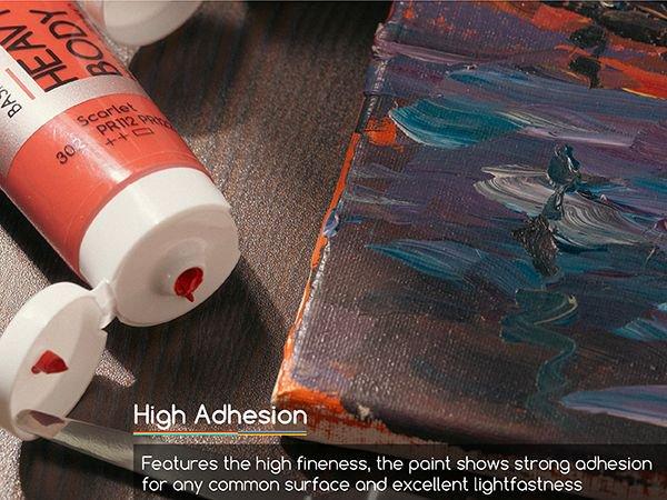 MEEDEN Heavy Body Acrylic Paint - Basic 24 x 60ml (2 oz) Color Paint Set for Adults - Rich Pigment Art Craft Paints for Canvas Clay Wood