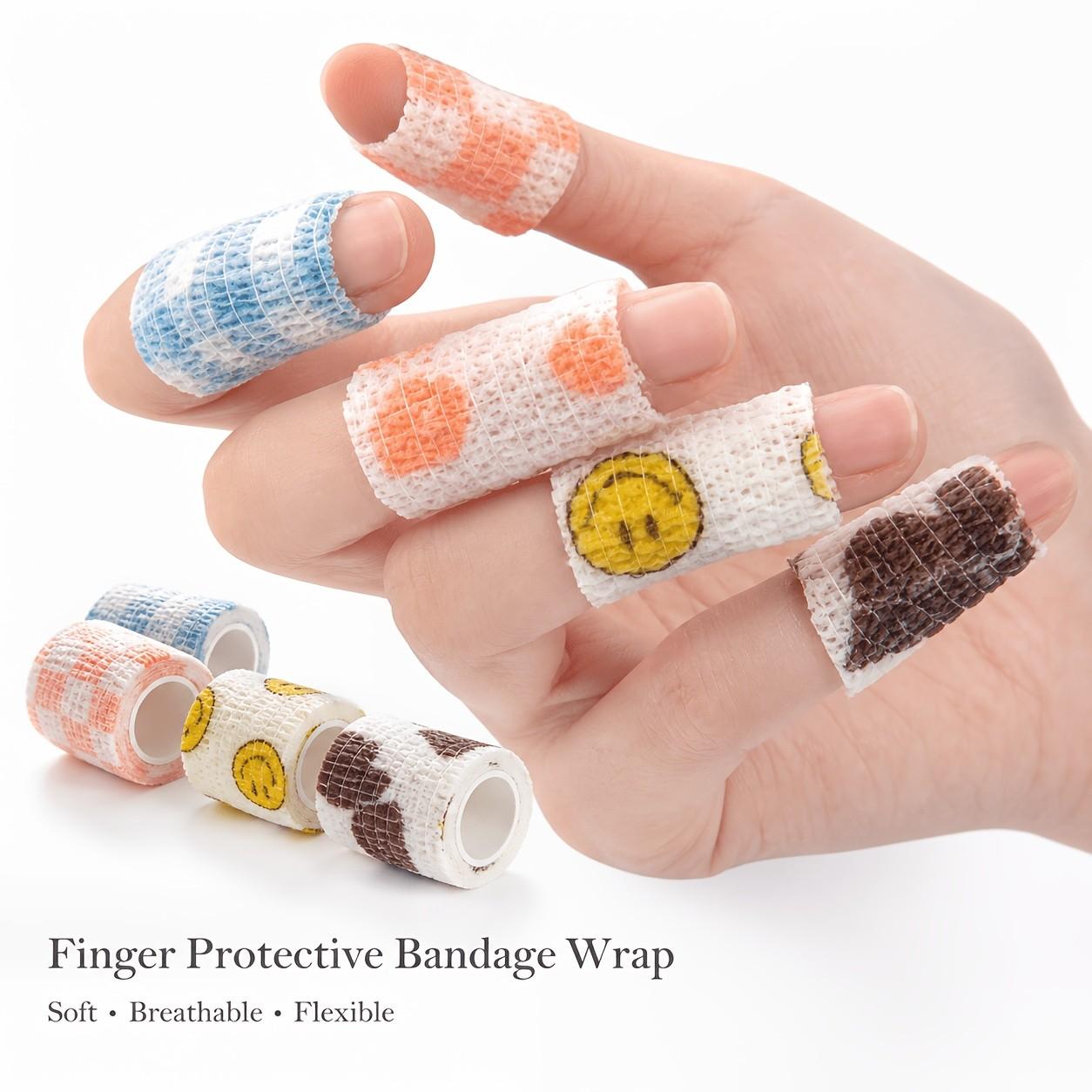 Random Color Anti-Callus Finger Bandage, Anti-Abrasion Nail Protection Finger Cots, Injury Armor, Wear-Resistant Writing Protector Gloves, Suitable for Office, Sports, and Outdoor Work