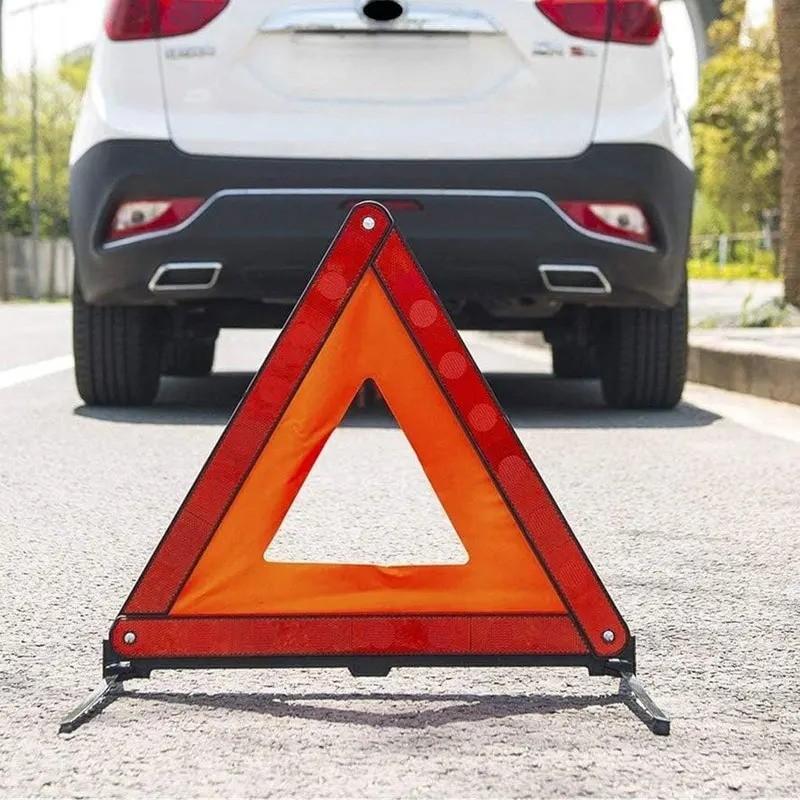 Traffic Safety Triangle Car Reflective Triangle, Car Parking Failure Folding Warning Sign, Essential Roadside Emergency Tool