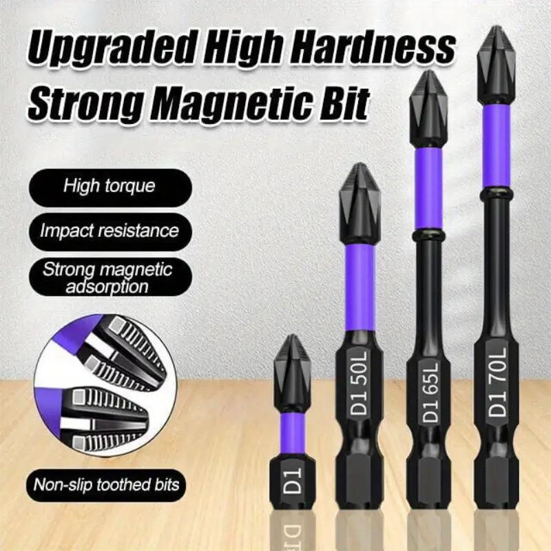 6 magnetic D1 anti-shock bit, high hardness anti-skid bit, Phillips screwdriver set