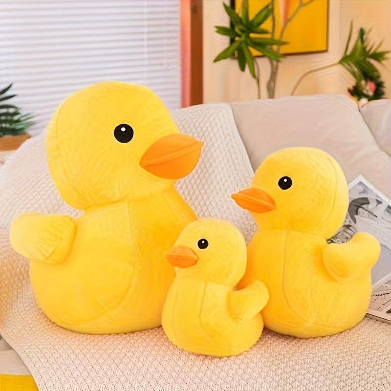 New Large Duck Plush Pillow Stuffed Animal Toy, Soft Texture, Beautiful Color, Cozy Cushion, Bedroom Living Room Sofa Decor (24cm*21cm*19)