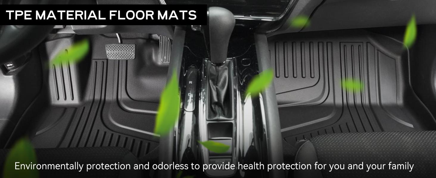 All-Weather Floor Mats for Dodge Challenger 2015-2023 RWD | Anti-Skid Rubber Liners | Challenger Accessories All-Weather Floor Mats for Dodge Challenger 2015-2023 RWD | Anti-Skid Rubber Liners | Challenger Accessories