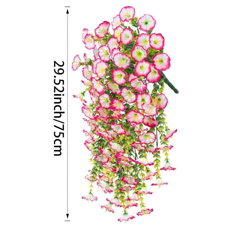 2/4/6Pack Artificial Morning Glory Vine, Faux Flower, Spring/Summer Decoration Decorative Flowers for Home Party Wedding Outdoor Yard Wall Hanging, Ornaments, Mother's Day Gifts