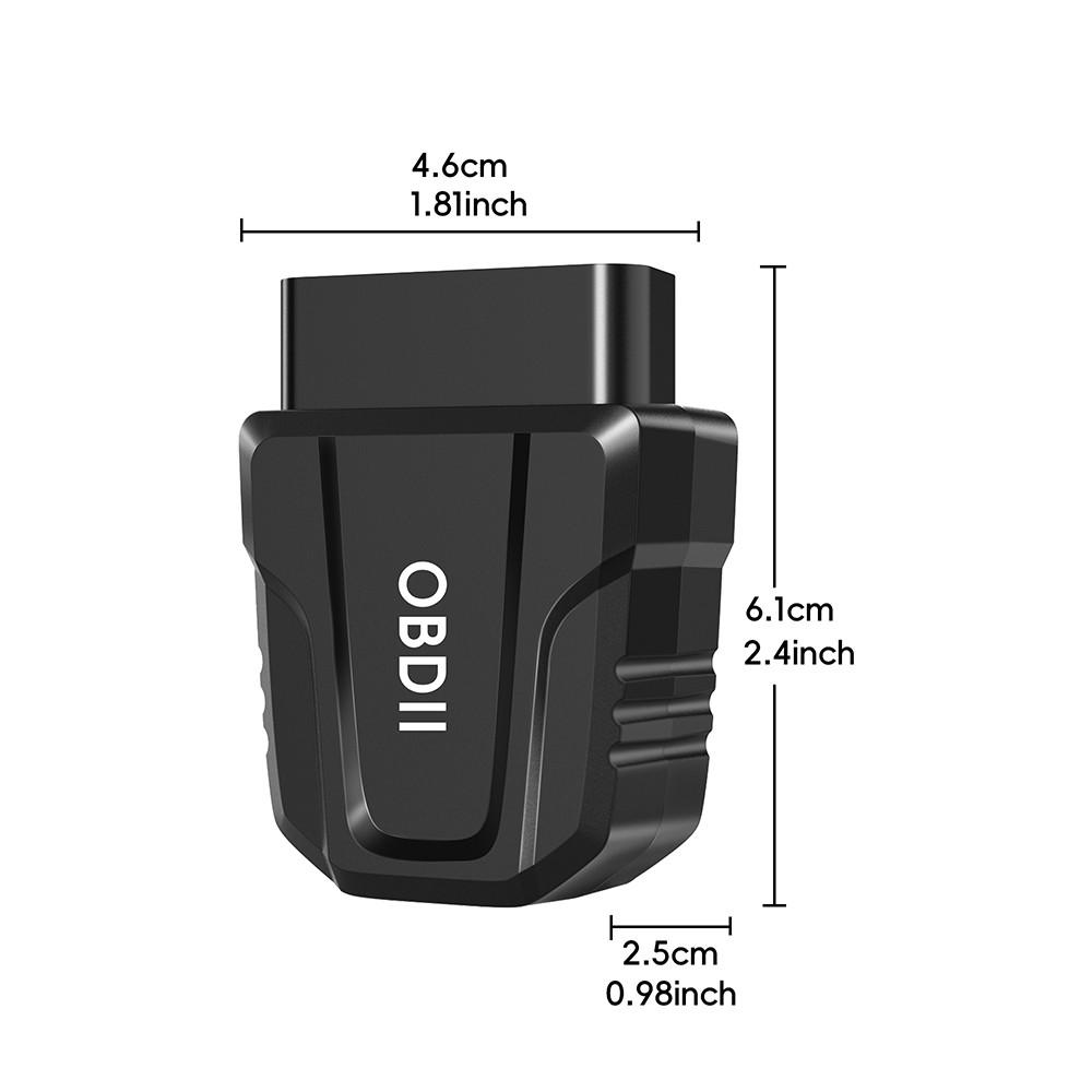 V011 OBD2 Scanner, Bluetooth-compatible 5.4 Diagnostic Scan Tool, Wireless Auto Connect Clear/Reset Engine Error Code Reader for iOS/Android