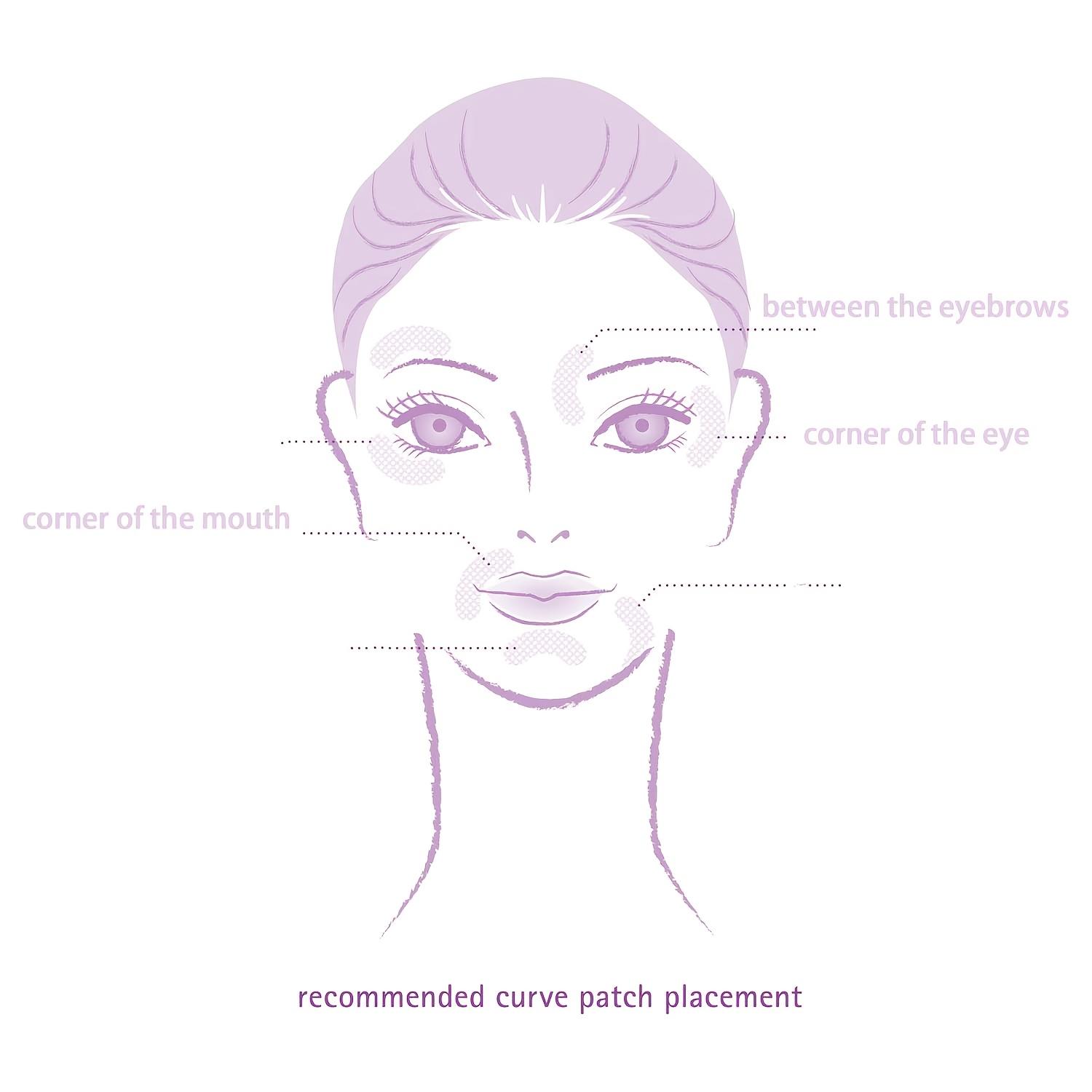 120Pcs Overnight Anti-Wrinkle Facial Stickers, for Forehead, Eye, Mouth & Lip Wrinkles