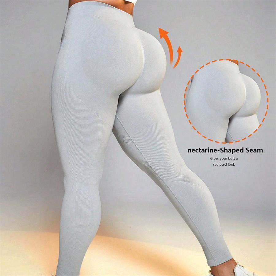 SUOVADUN CK0016 Women's Four-Way Stretch High Waist Seamless Yoga Pants Quick Dry,Sweat-Wicking,Pilates Gym Athletic Leggings Slim Tummy Control Pants Tight Sports