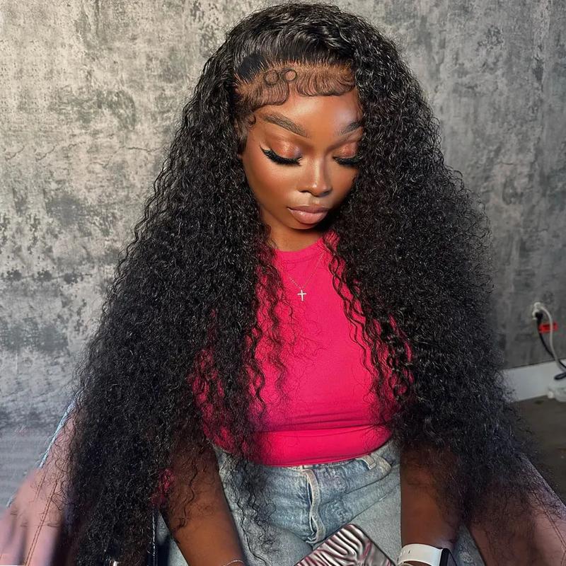 Bling Hair TikTokShopBlackFriday 30 inch 13x4 Lace Front Wigs Human Hair Wigs HD Transparent Deep Wave Pre Plucked Curly Lace Front Wigs 180% Density For Black Women #NovaTopFinds