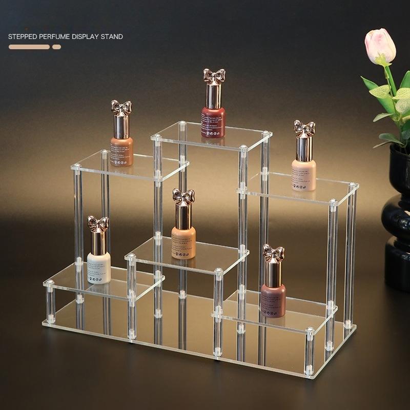 Acrylic transparent display rack multi-layer shelf display rack Display Risers Stand
