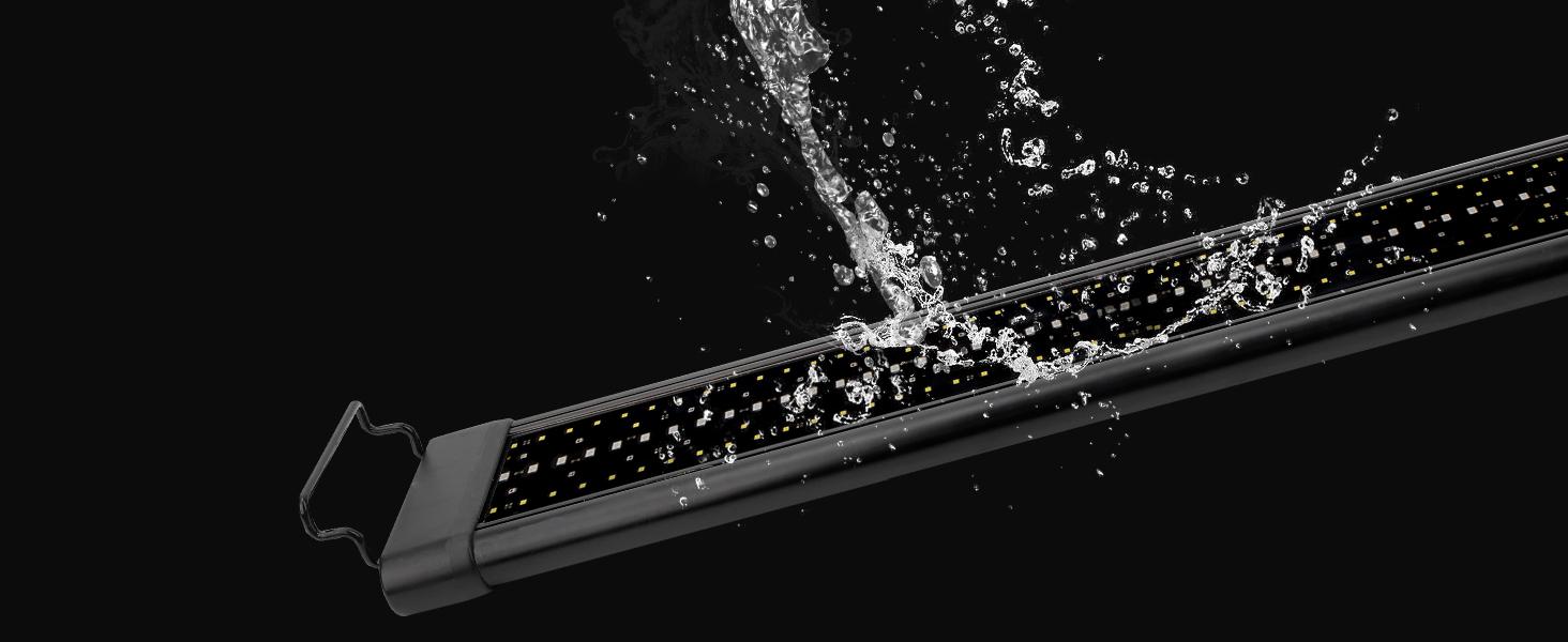 hygger Aquarium Programmable LED Light, for 12~55in Long Full Spectrum Plant Fish Tank Light with LCD Setting Display, 7 Colors, Sunrise Sunset Moon and DIY Mode, for Novices Advanced Players