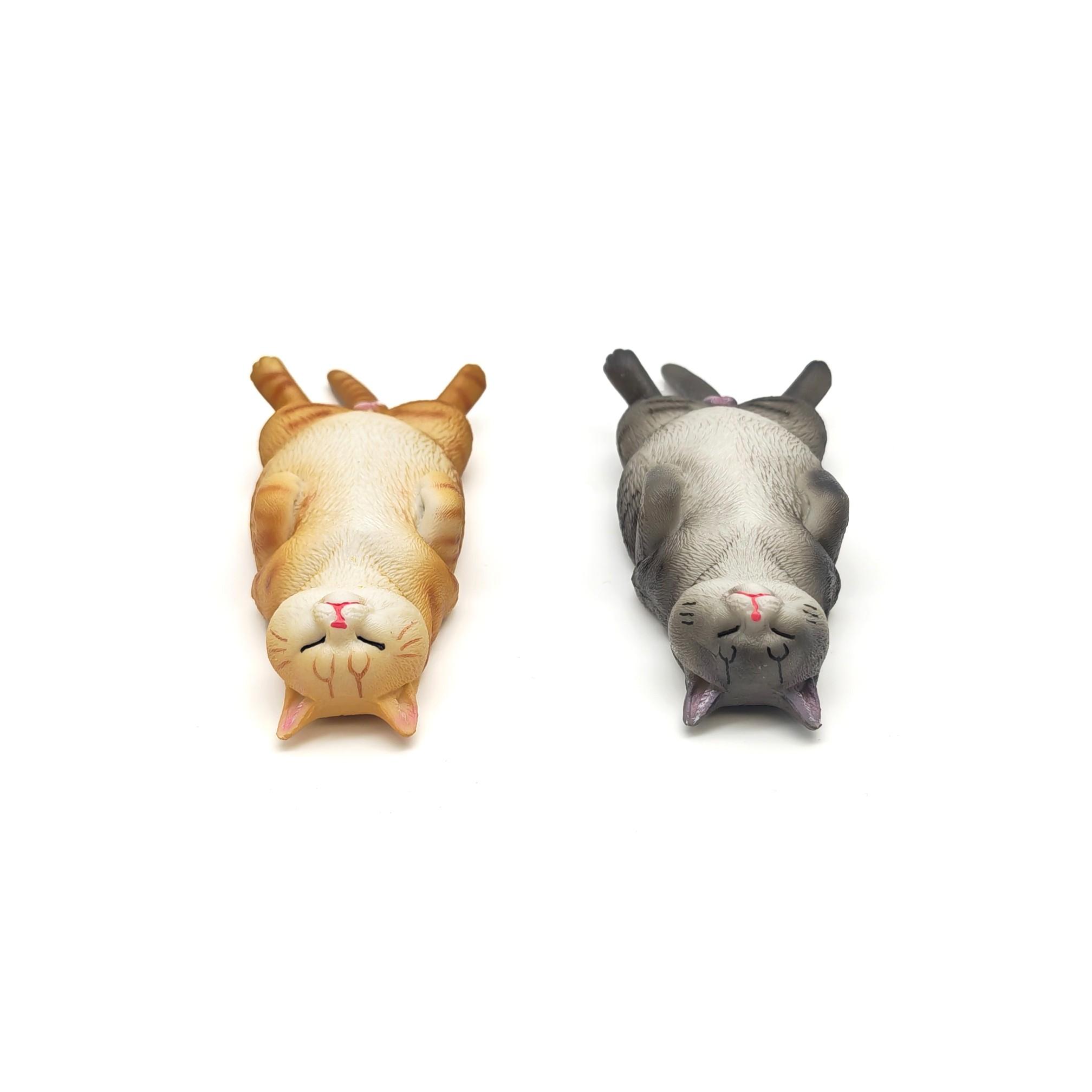 Sleeping Cat Statue Mini Animal Model, Solid Simulation Sculpture, Perfect for Home Decor, Farm Decoration, Birthday Gift