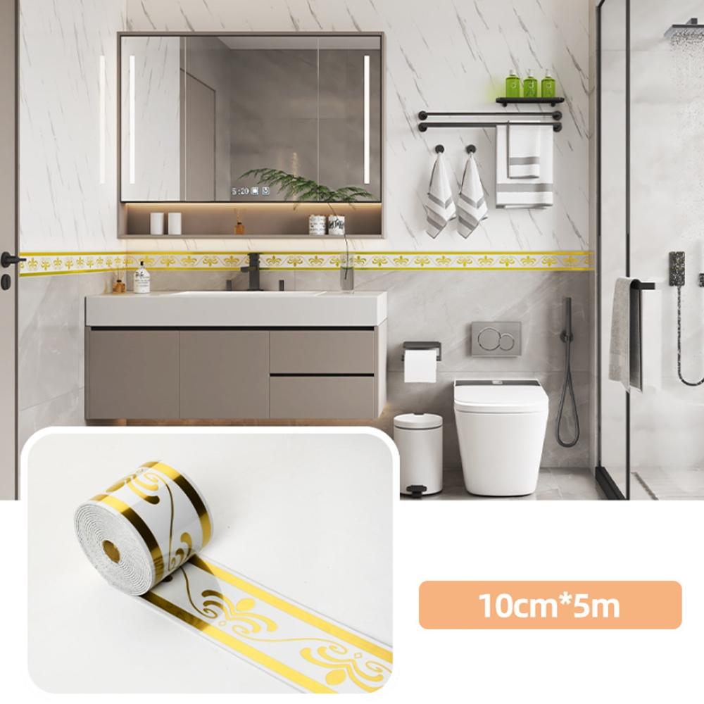 1 Roll Imitation Brick Panel Marble Backsplash Wallpaper European Marble Pattern PVC Material 197×3.94 Inches Thick Self-Adhesive Waterproof DIY Decoration for Bedroom Kitchen Bathroom