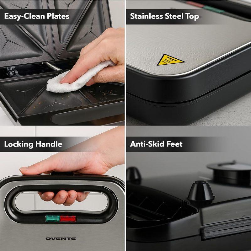 750W Electric Sandwich Maker with Nonstick Dual-Side Grill, 750w Power Compact Form Countertop Fit for Easy Clean-Up Home Breakfast Prep, Students/Apartments 750W Electric Sandwich Maker with Nonstick Dual-Side Grill, 750w Power Compact Form Countertop Fit for Easy Clean-Up Home Breakfast Prep, Students/Apartments
