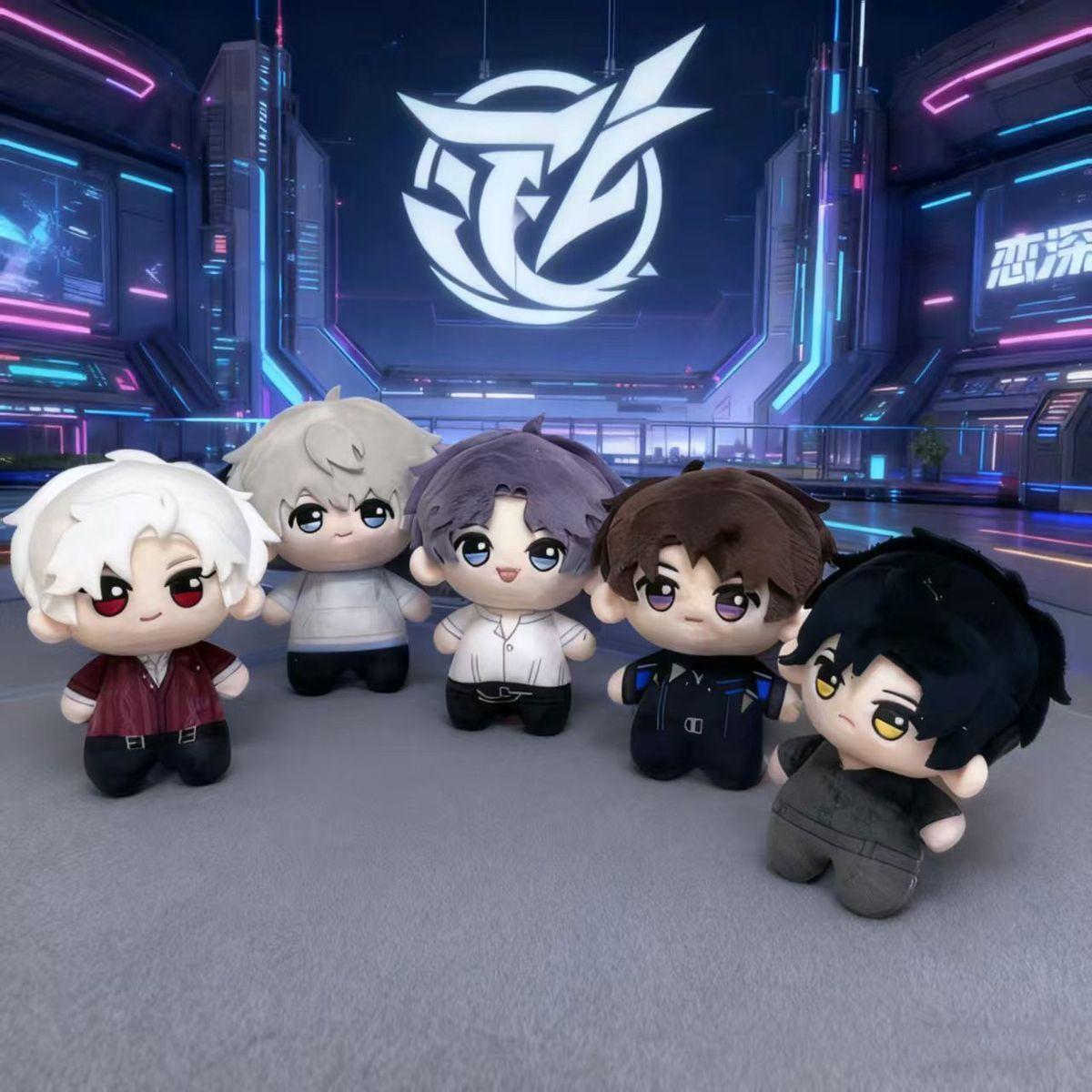 10cm NEW Doll Anime Love And Deepspace Caleb Cosplay Mini Starfish Body Plush Doll Pendant Keychain Stuffed Toys Holiday Gift