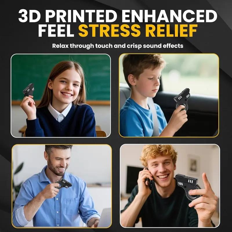 Se Multifunctional Stress Relief Toy, Magnetic Push Puzzle, 3D Printed Fidget Slider, Textured Surface, Edc Tool for Relaxation