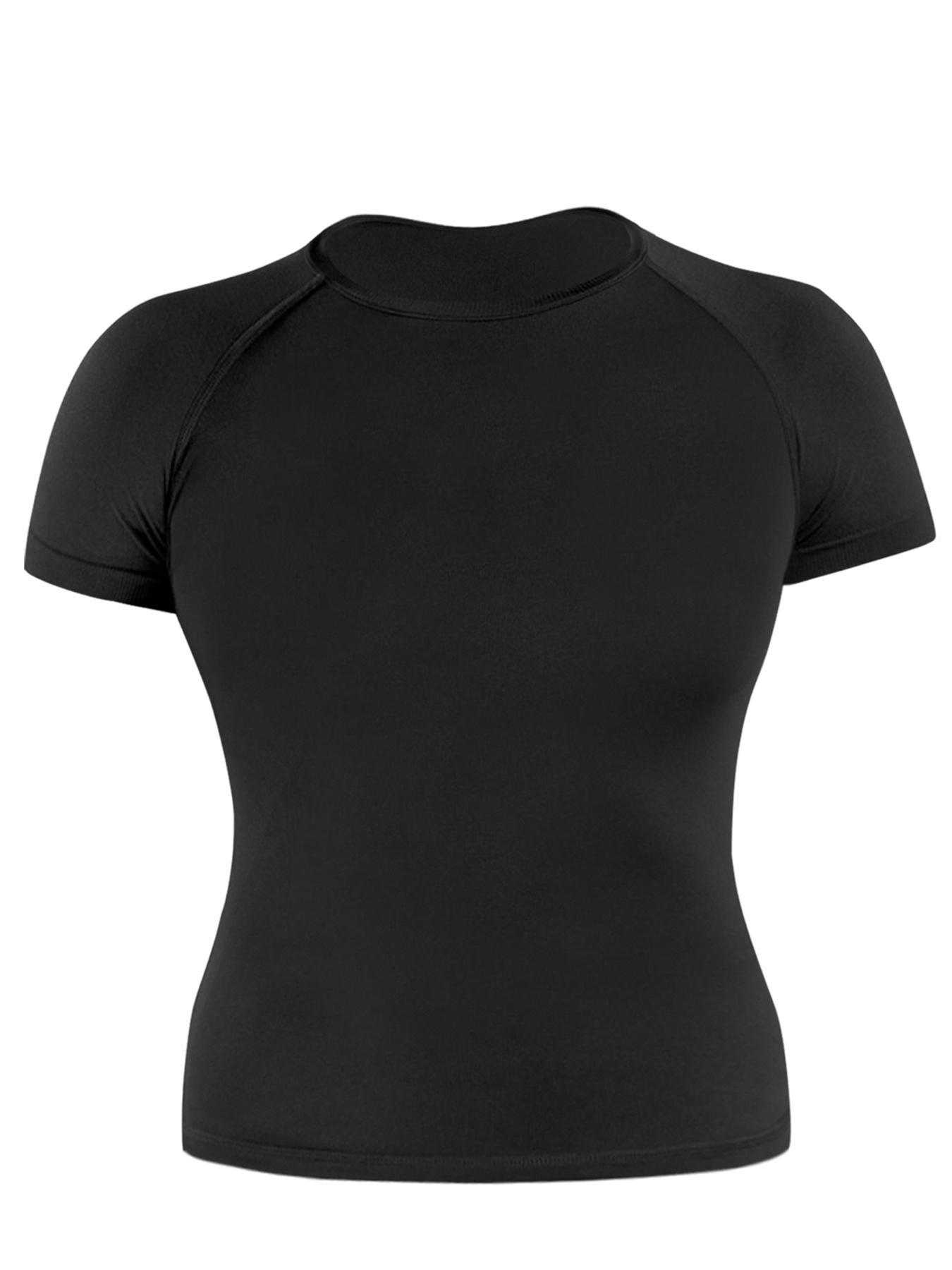 Seamless Workout Tank Top T-Shirts; Seamless Yoga Top for Outdoor Sports Casual Quick-Dry Fitness Top for Running High-Stretch Moisture-Wicking Seamless Tight-Fit Short-Sleeved Workout T-Shirt, Breathable Workout Tops, Gym Workout Wear