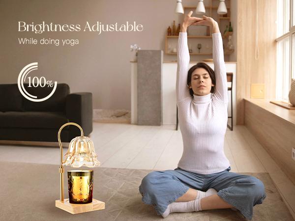 Candle Warmer Lamp, Lily of the Valley Flower Lamp, Height Adjustable with Timer, 2 Bulbs Included, Flameless Fragrance Lamp for Home Bedroom Decor, Ideal Gift for Mom Birthday Mother's Day