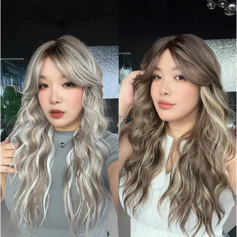 JBEXTENSION 25 Inches Wave Women Fashion Wig with Bangs ZANA
