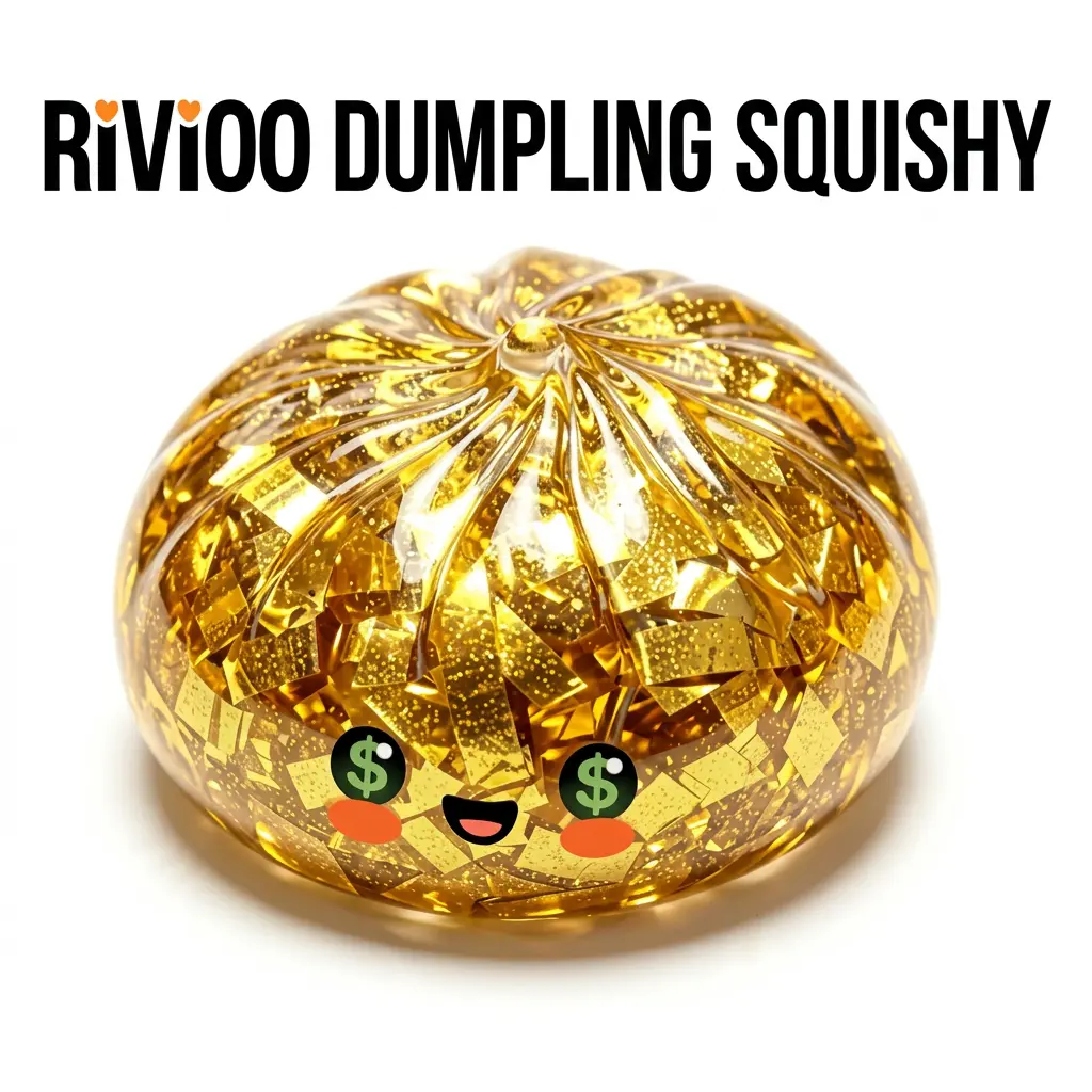 RIVIOO Dumpling Squishies Toy, simulated‑steamed‑bun squishy stress‑relief toy, dumpling squishy toy