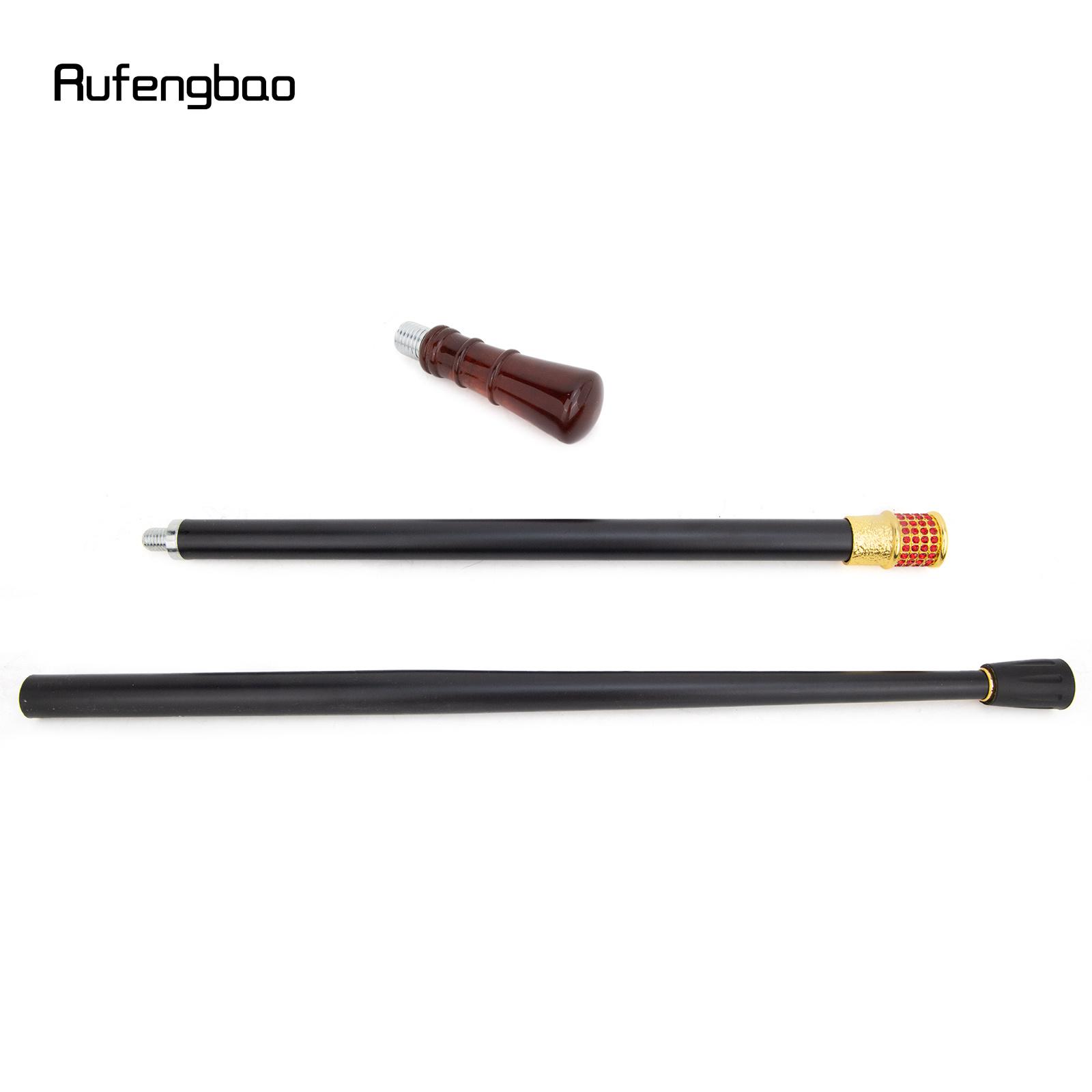 Red Wire Drawing Round Resin Fairy Wands Red Golden Walking Cane Princess Stick Wand Cosplay Wedding Birthday Party Stick 96cm