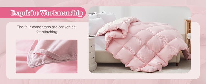 【Deals for you days】Cosybay Luxurious Goose Down Comforter with Extra Filling for Winter, Made with T300 Super Soft Fabric, Featuring Fluffy Goose Down And Feather Filling, Part of a Luxury Hotel Series Duvet Bed Linen Puffed Quilt