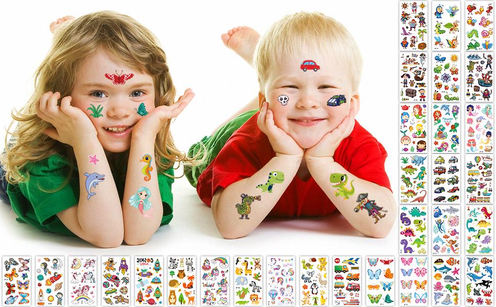Temporary Tattoos for Kids, 300+ Mixed Styles Temporary Tattoos Stickers Set for Girls and Boys, Space Dinosaur Animals Butterfly Temporary Tattoos for Kids Birthday Party Supplies Temporary Tattoos for Kids, 300+ Mixed Styles Temporary Tattoos Stickers Set for Girls and Boys, Space Dinosaur Animals Butterfly Temporary Tattoos for Kids Birthday Party Supplies