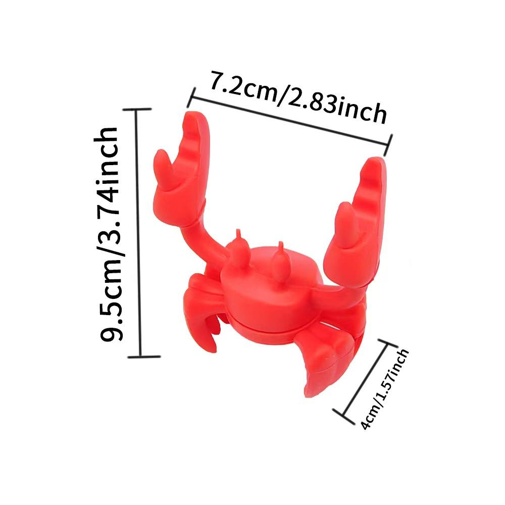 Creative Crab Silicone Utensil Holder Set, 3 Pieces Includes Spoon Rest, Heat Resistant Stand, Stove Steam Release Vent
