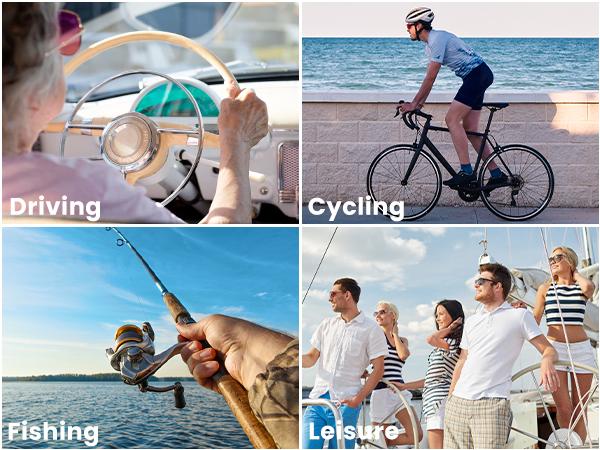 KALIYADI Large Size 3 Pairs Aviator Sunglasses for Men Women Driving,Polarizedsunglass,UV Blocking (S24)