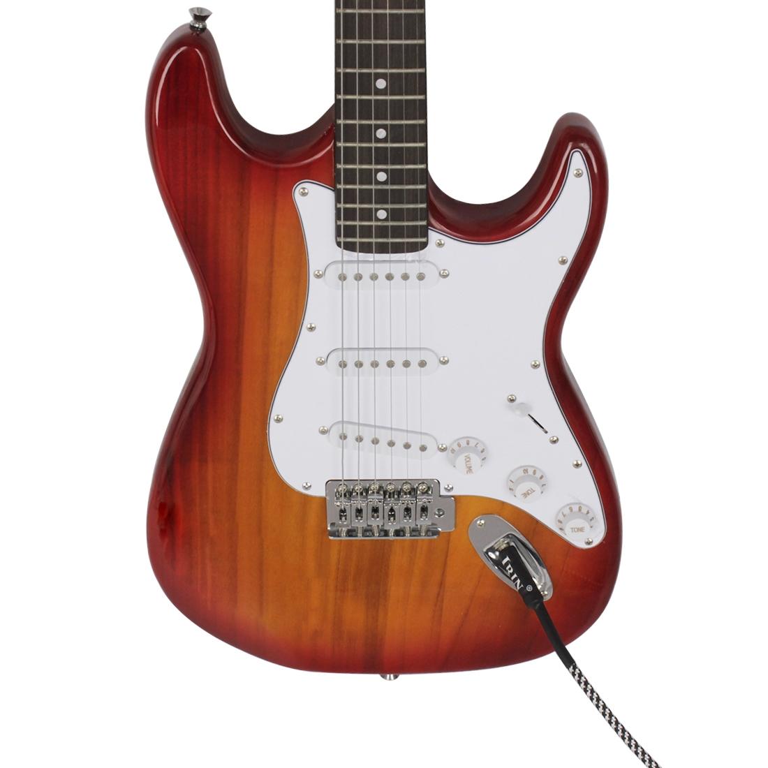 IRIN electric guitar 3m cable Guitar cable electric instrument bass amp cord for electric mandolin (black), Pro Audio (right angle to straight)