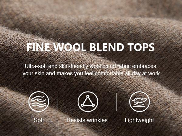 Arach&Cloz 2026 Womens Wool Blend Sweater Soft V Neck Short Sleeve Spring Fashion Pullover Tops Business Casual Outfits