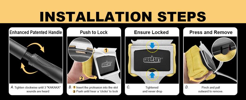 GRILLART SteamWizards Grill Brush Bristle Free Bundle with Replacement Head (1 Pack), Soak Basin(1 Pack)