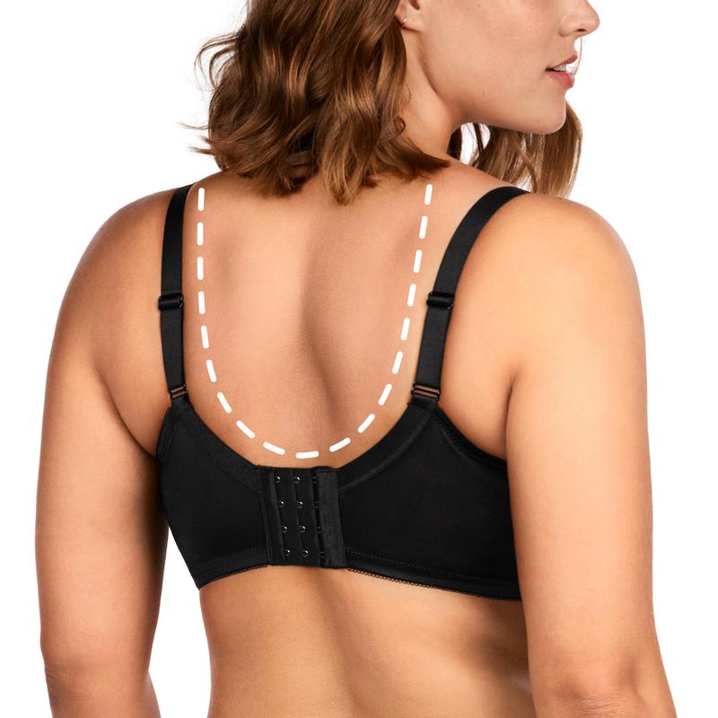 Live Exclusive HSIA Enchante Full Coverage Floral Lace Unlined Plus Size Comfort Non-padded  Underwire Bra