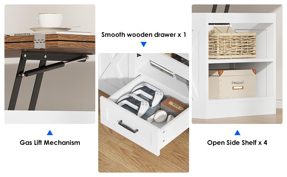 Coffee Table, 39.37" Lift Top Coffee Table with Drawer & Open Storage Shelves, Large Rectangular Farmhouse Living Room Table, Center Table for Living Room, Home Office, Espresso Coffee Table, 39.37" Lift Top Coffee Table with Drawer & Open Storage Shelves, Large Rectangular Farmhouse Living Room Table, Center Table for Living Room, Home Office, Espresso