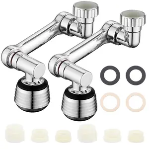 New Universal Splash Filter Faucet with Multifunctional Nozzle, Kitchen Faucet with 1080 Degree Rotating Faucet Head
