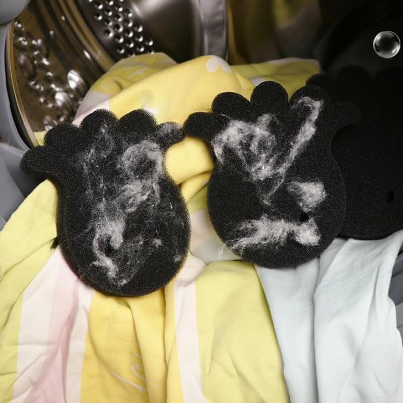 4-Pack Pet Hair Remover Set, Reusable Dog Cat Hair Removal Tool, Small Octopus Shape, for Washer Dryer Bedding Clothes