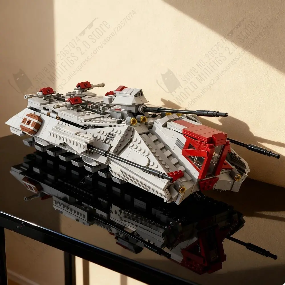 Mooxi Space Wars Construction Building Blocks Set - Tank, Fighter, Spaceship, Armored Vehicle, MOC Bricks, Bricks & Parts, Compatible Figures Toy for Kids Gift