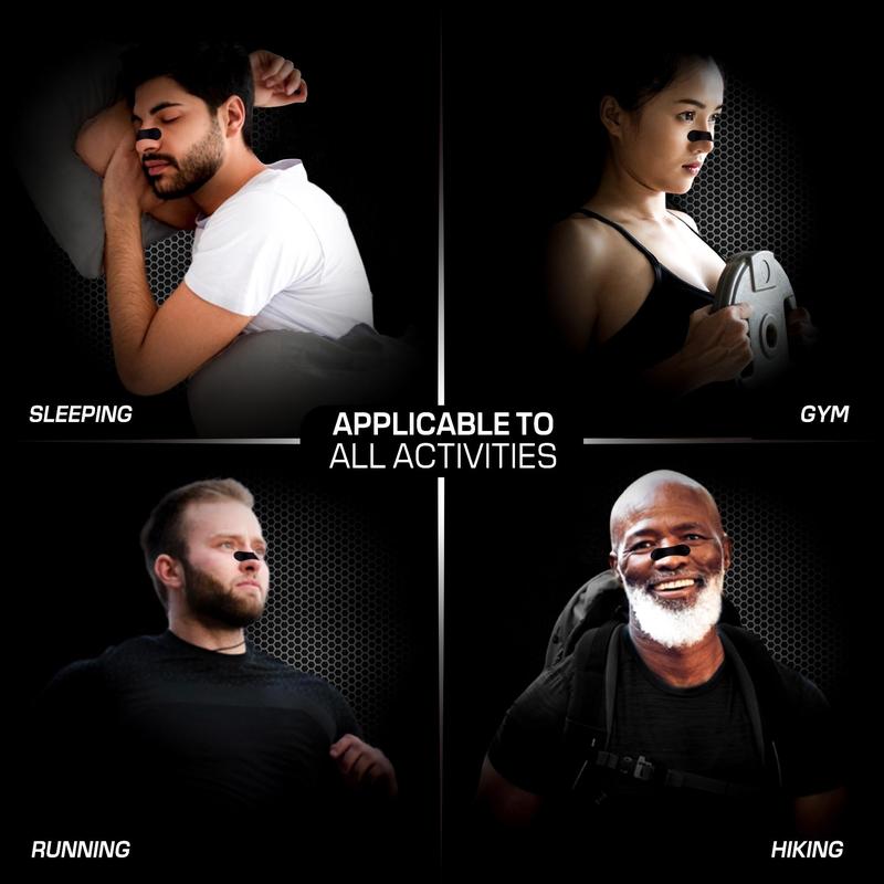 Breathable Comfort Nasal Strips (30 Sheets), Anti-Snore Sleep Aid, Oil & Sweat Resistant, Wide Body Universal Fit