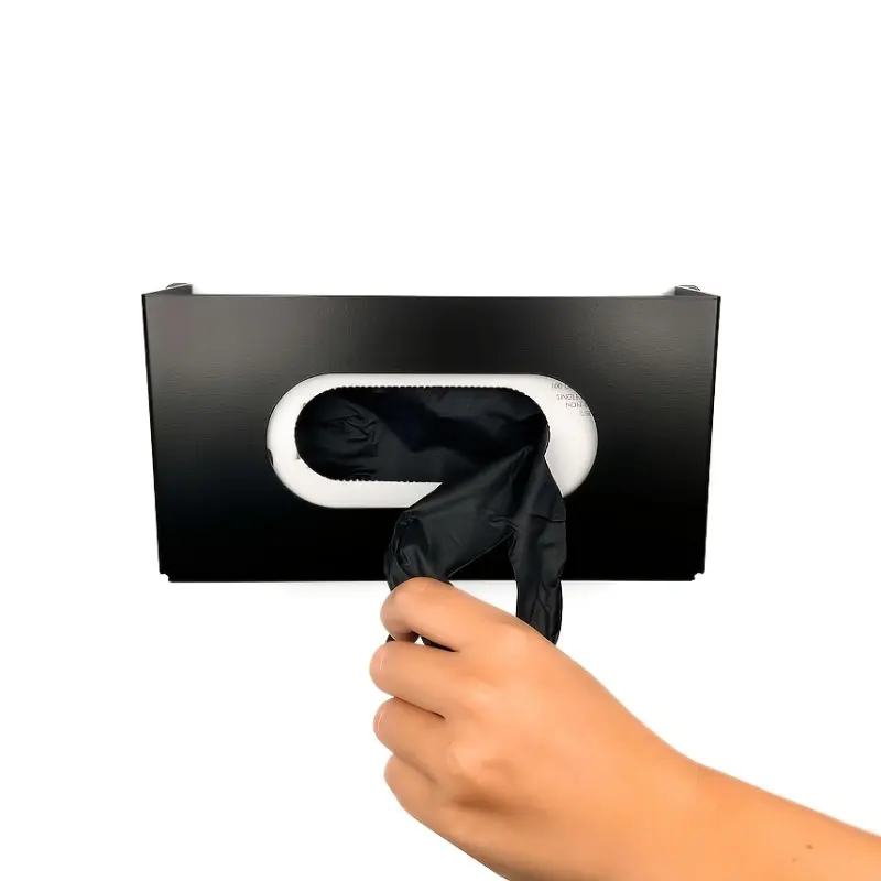 Multi-purpose Tissue Box and Glove Box, Heavy-duty 316 Stainless Steel Wall-mounted Glove and Tissue Holder, Wall-mounted Dispenser - Can Hold Gloves, Tissues, Towels, Wipes, Tissue Boxes, Space-saving Square Design, Open Storage - Can Be Installed