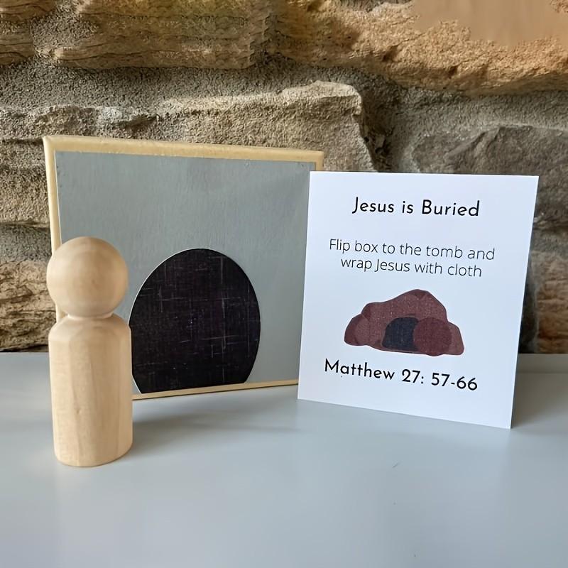 Jesus Holy Week Gift Box, Faith-Based Home Decor, Gethsemane Garden & Palm Sunday Bible Verses, Inspirational Bible Figurines, Easter Christmas Gifts