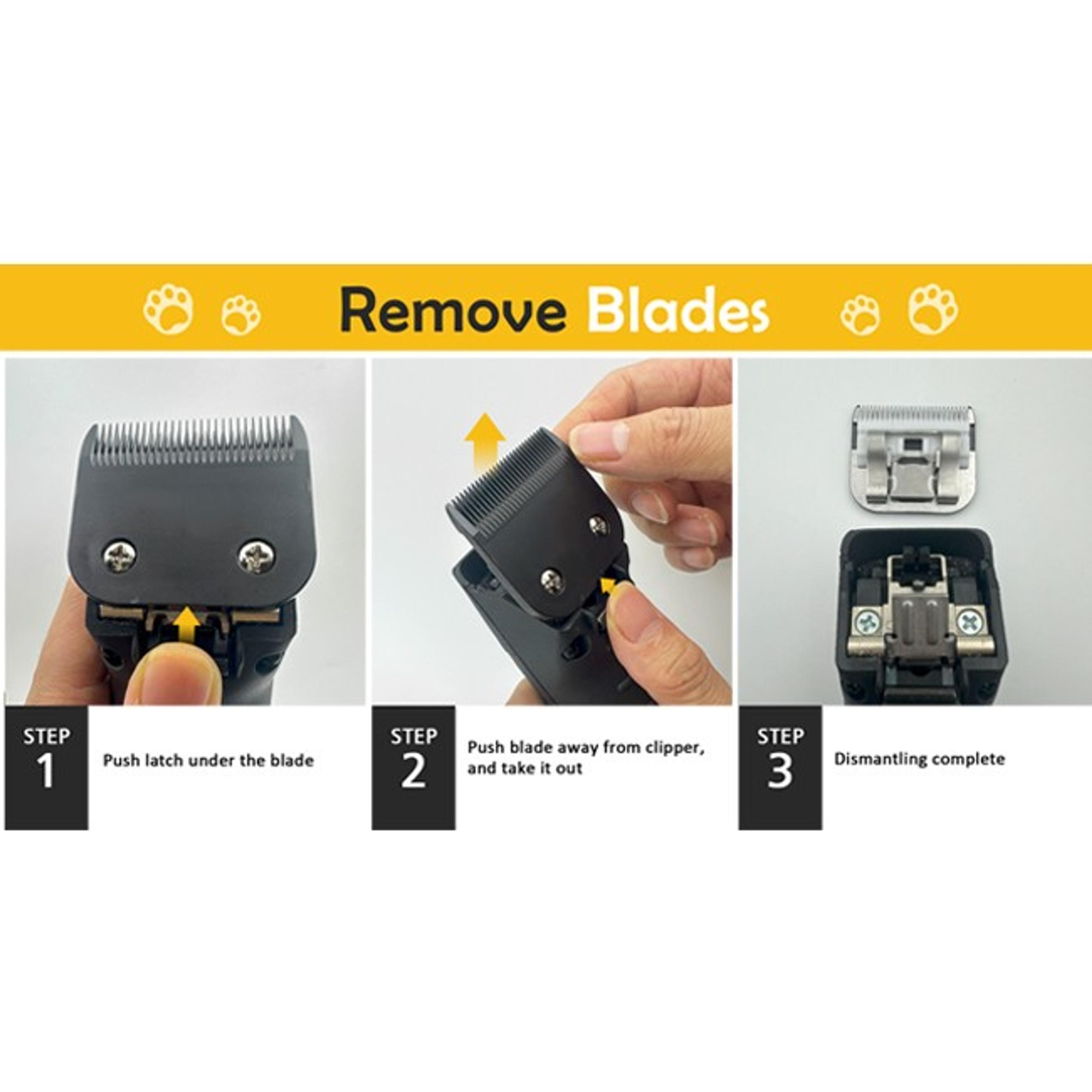 Universal Dog Grooming Blades - Size 7FC, 1/8" Cut Length, Ceramic & Stainless Steel, Black, Compatible with Andis, Oster A5, Wahl KM Series Pet Detachable Clippers, Ceramic&Steel