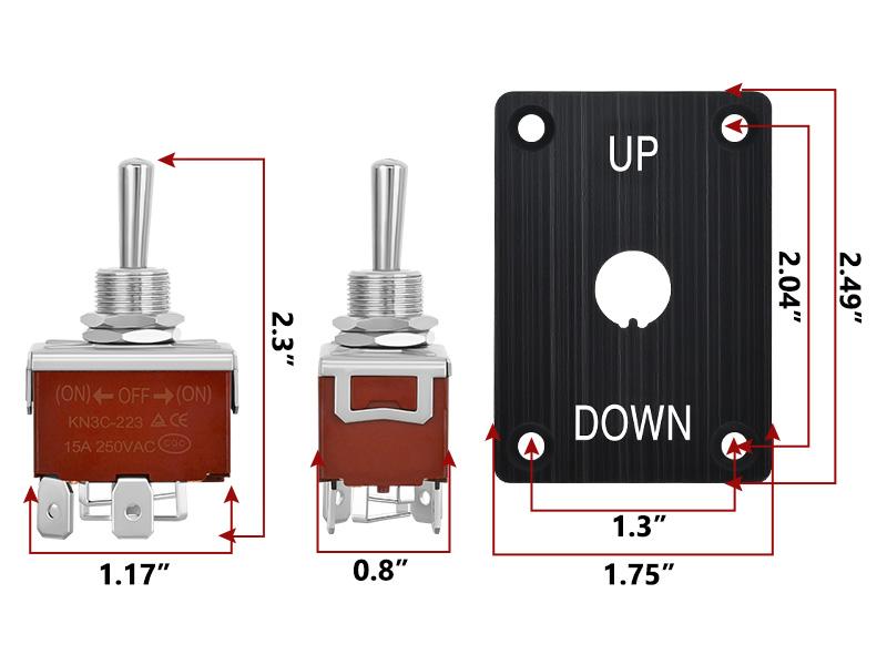 Nilight DPDT Momentary On-Off Battery Switch, Heavy-Duty Waterproof 4-Pin 3-Position (ON)-Off-(ON) 12V DC 30A with Up-Down Mounting Panel & Weatherproof Cap for Marine, Automotive Nilight DPDT Momentary On-Off Battery Switch, Heavy-Duty Waterproof 4-Pin 3-Position (ON)-Off-(ON) 12V DC 30A with Up-Down Mounting Panel & Weatherproof Cap for Marine, Automotive
