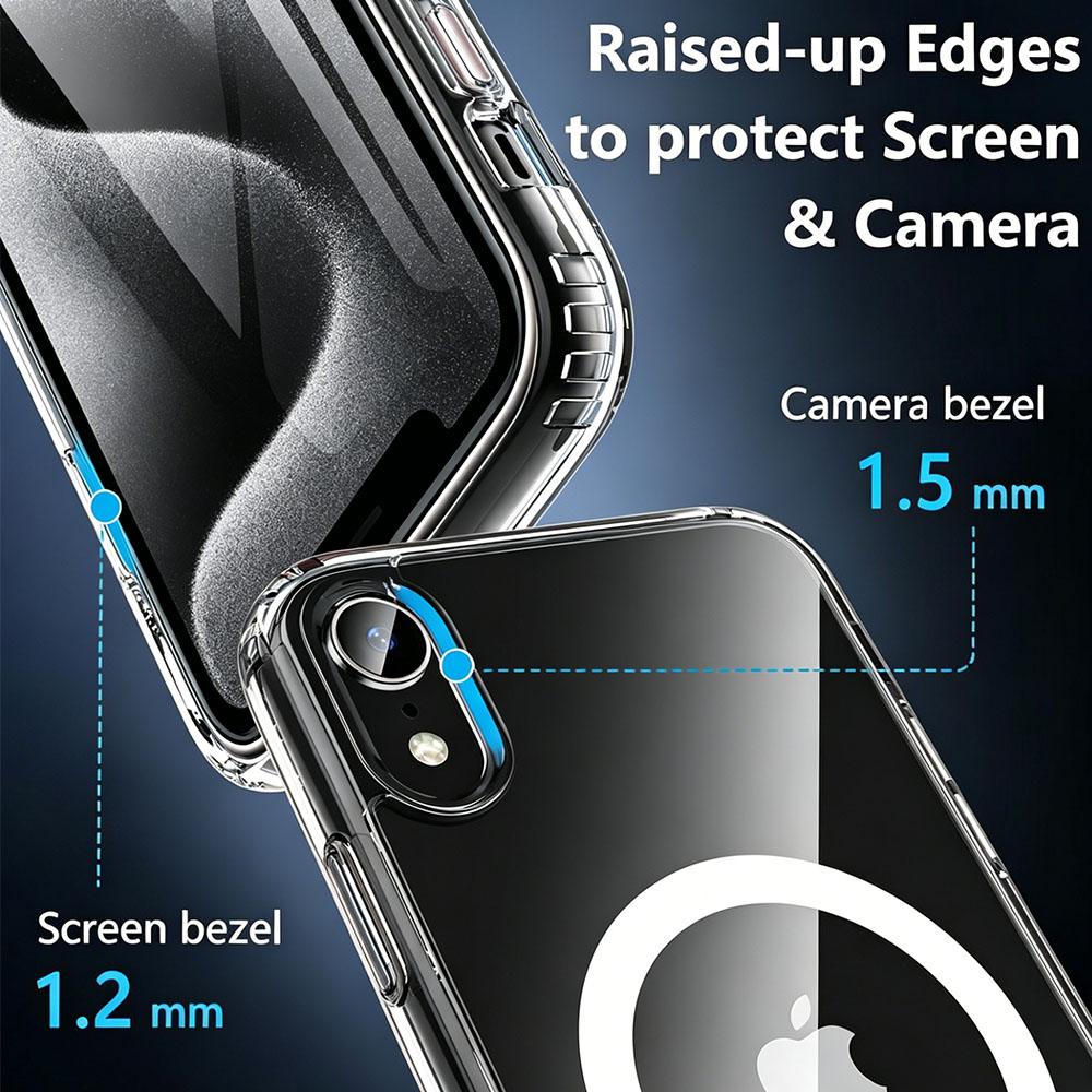 Magnetic For iPhone XR X/XS XS MAX Phone Case [Compatible with MagSafe][Non-Slip],PC  Back Slim Shockproof Protective Case Cover