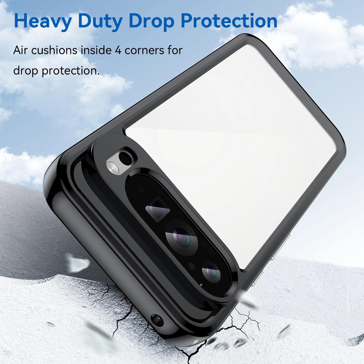 Please Select A Model To Purchase Acrylic Phone Case For Pixel 9 XL 8 7 Pro 8A 7A Cover Transparent Back Plate Drop Protection