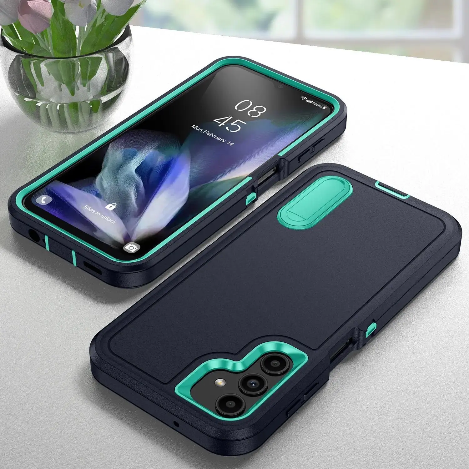 Compatible with A56, A36, A16, A54 5G, A15, A14, A53, A13, S25 Ultra, S24, S23 FE, S22 Plus, Heavy Duty Anti-Shock Shockproof Protective Phone Case HNZ0308