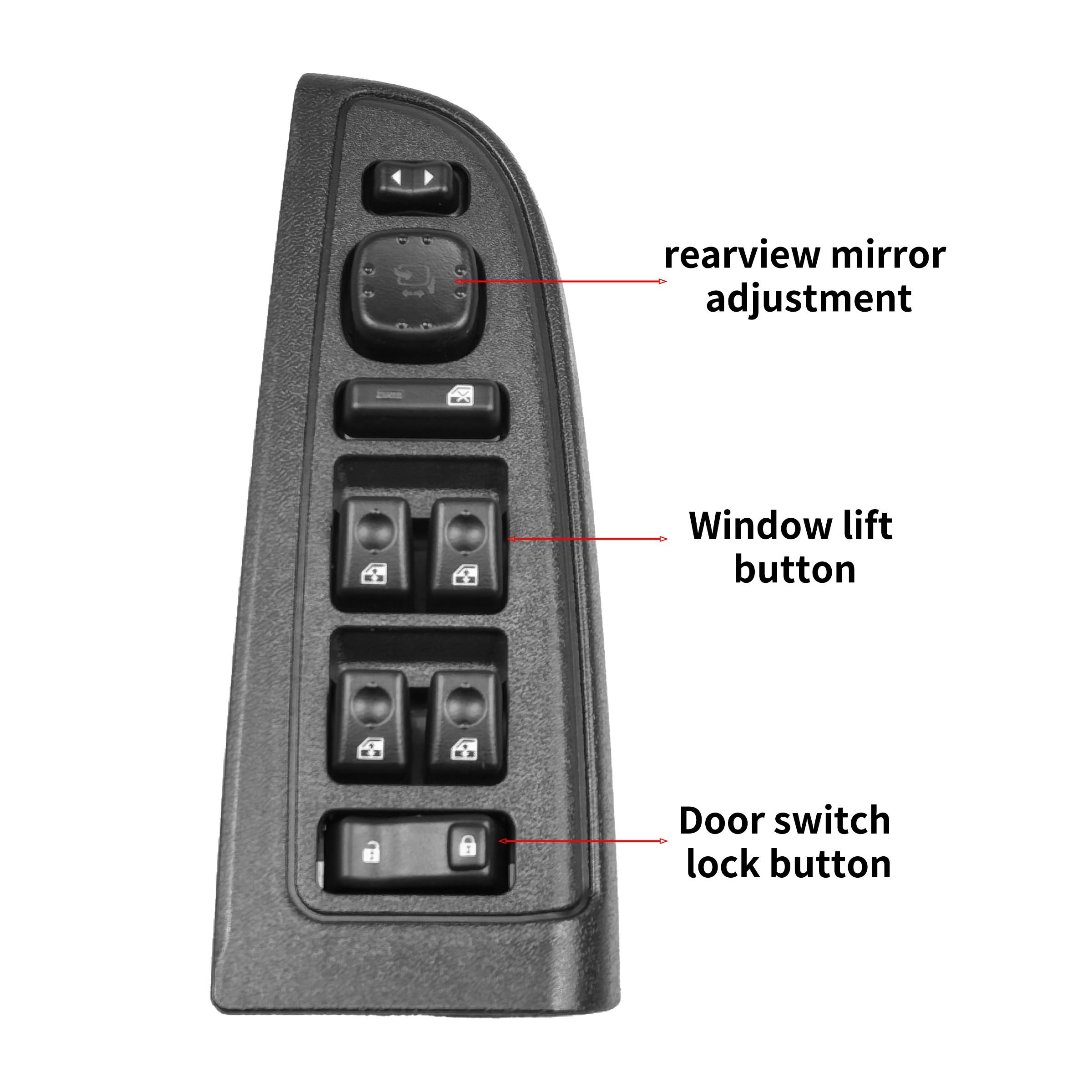 Driver Side Door Lock and Power Window Switch Replacement Component, Compatible with Chevrolet Avalanche Silverado Suburban Tahoe Gmc Yukon Sierra Cadillac Escalade