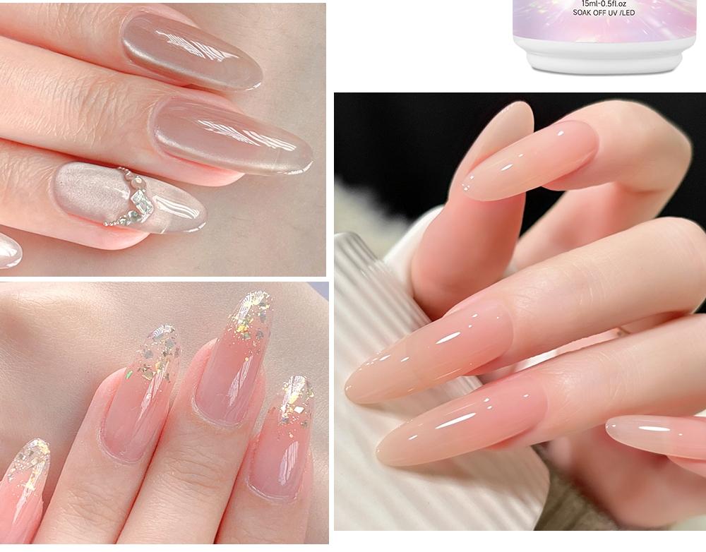 AWStorG 15ML Glass Effect Top Coat Gel, Anti-Scratch Durable Nail Care, High Shine，Long-Lasting Protection for Gel Nails, Suitable for Manicure and Pedicure