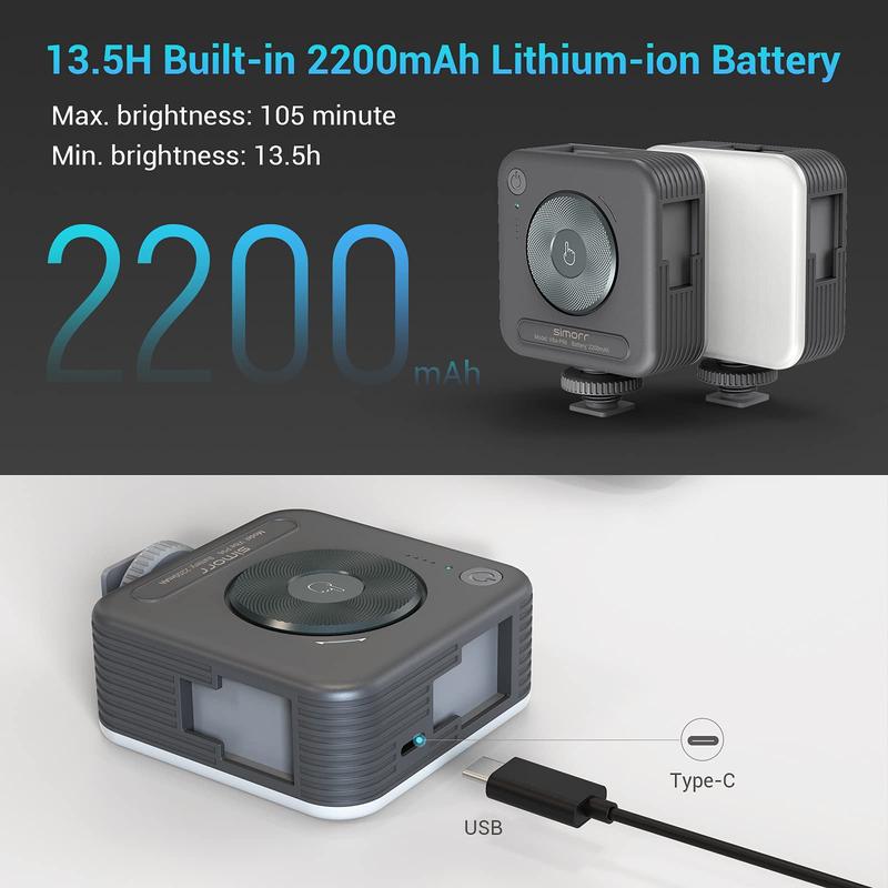 SmallRig P96 LED Mini Ring Light, Video Light,96 LED beads for Photography Video Lighting, Rechargeable 2200mA CRI 95 + 2700-6500K w 3 cold shoes Christmas gifts Portable Camera Accessories Videography Equipment Vlogging Kit SmallRig P96 LED Mini Ring Light, Video Light,96 LED beads for Photography Video Lighting, Rechargeable 2200mA CRI 95 + 2700-6500K w 3 cold shoes Christmas gifts Portable Camera Accessories Videography Equipment Vlogging Kit