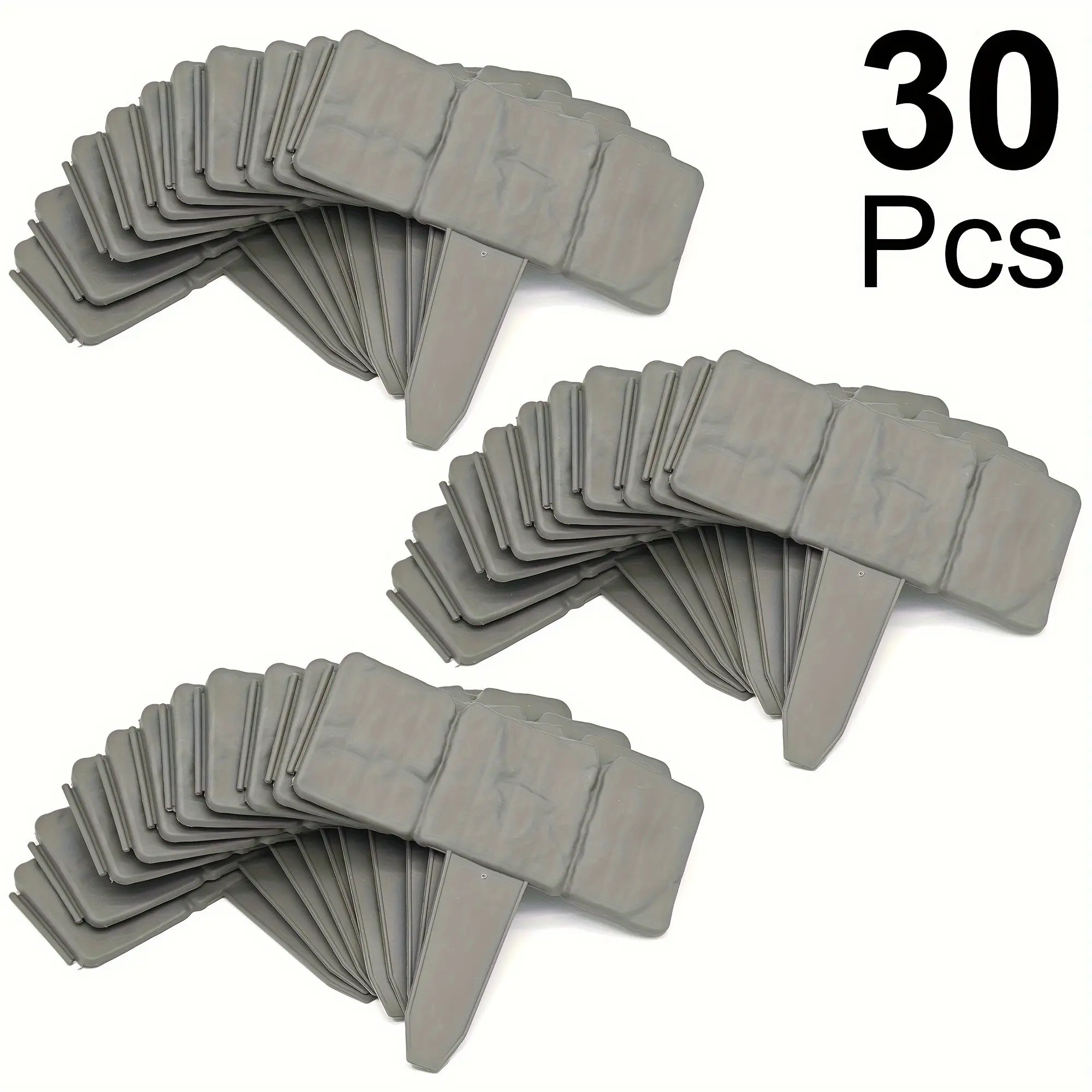 30pcs Interlocking Plastic Garden Border, Stone Effect, Easy Install, Durable Outdoor Fence, Rainproof, Low Maintenance, Lawn Divider, Landscape Designer