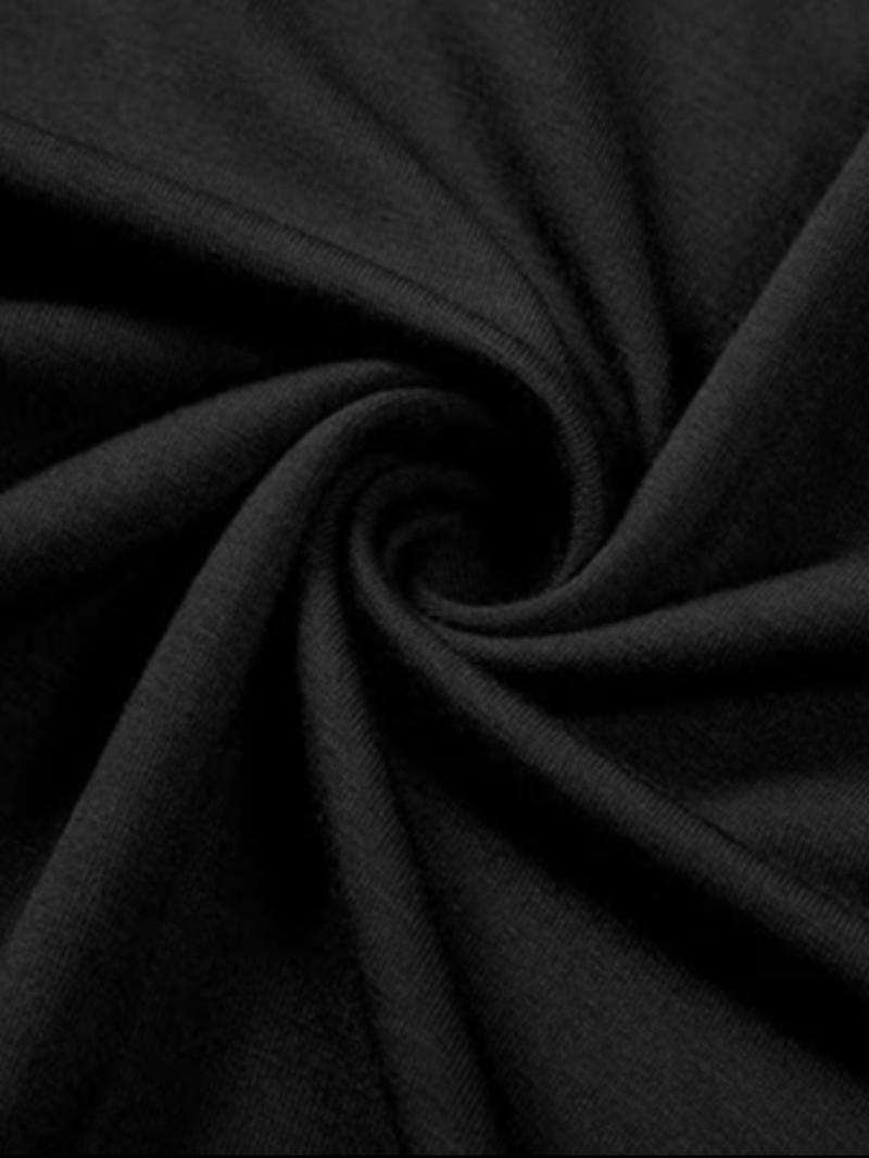 Women's Solid Long Sleeve High Neck Tee, Basic Casual Comfy T-shirt for Fall & Winter, Women's Clothing for Daily Wear