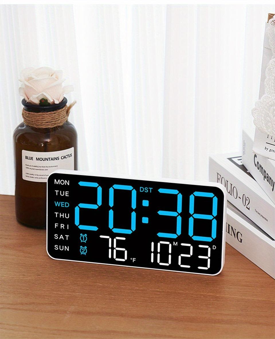 Large Digital Wall Clock with LED Display, Led Alarm Clock, Date & Temperature Timer, Ideal Gift for the Elderly, Living Room & Bedroom Decor, Creative Decorative Clock, Led Wall Clocks Large Digital Wall Clock with LED Display, Led Alarm Clock, Date & Temperature Timer, Ideal Gift for the Elderly, Living Room & Bedroom Decor, Creative Decorative Clock, Led Wall Clocks
